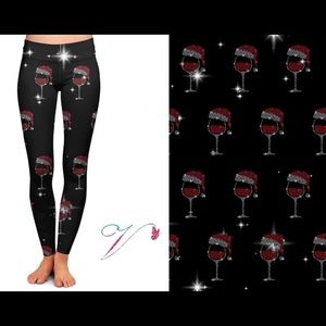 Drink up Christmas leggings